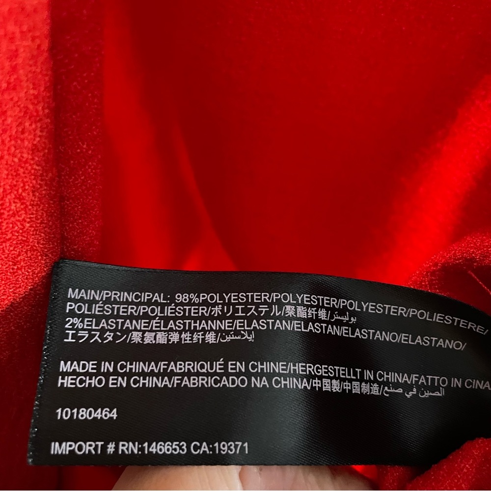 C/MEO Collective  Entice Red Asymmetrical Wrap Dress - Picture 10 of 10